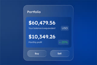 crypto-handelsplatform met live gegevens weergegeven in het Toren Rentiek overzicht